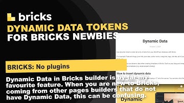 Bricks Builder Dynamische datatokens voor beginners.