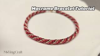 Spiral Macrame Bracelet Tutorial 26046 Easy Twisted Cord Bracelet for Beginners