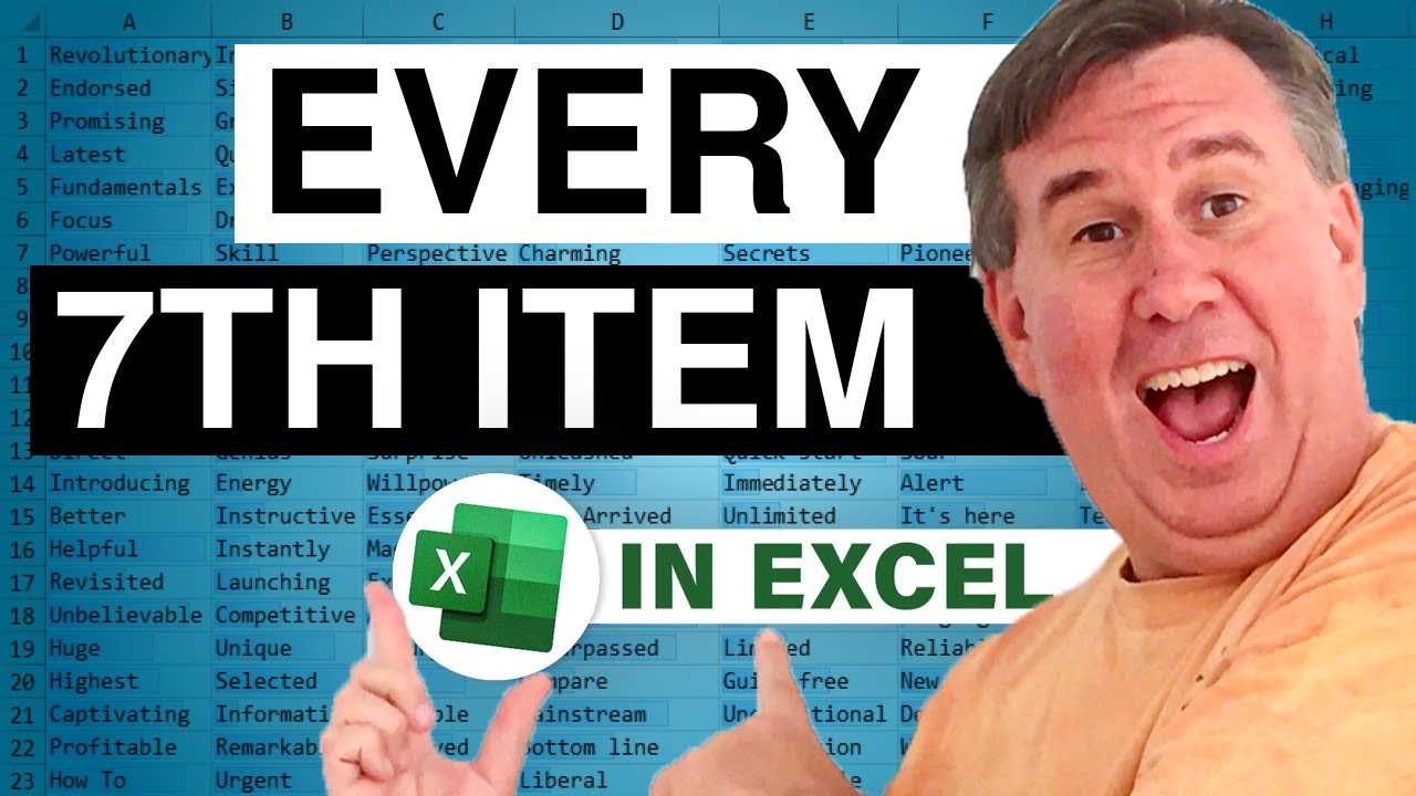 Excel Formula To Retrieve Every 7th Row In Excel Episode 1564 YouTube excel-formula-to-retrieve-every-7th-row-in-excel-episode-1564-youtube