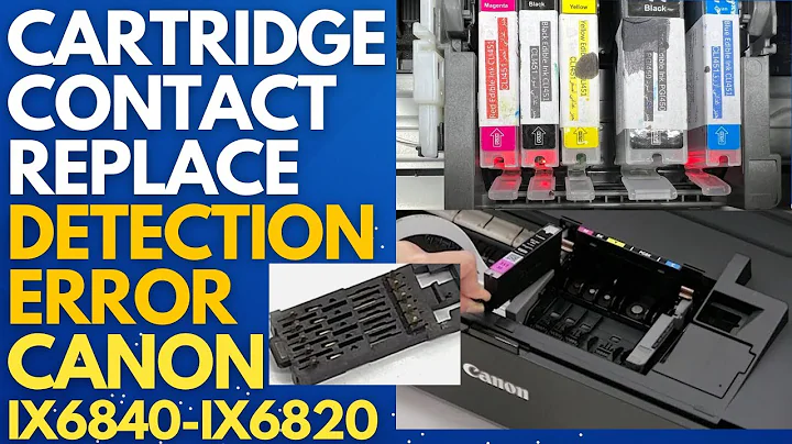 How to Fix Cartridge Not Detected in Canon iX6840 / iX6820 | Replace Cartridge Contact Chip Board