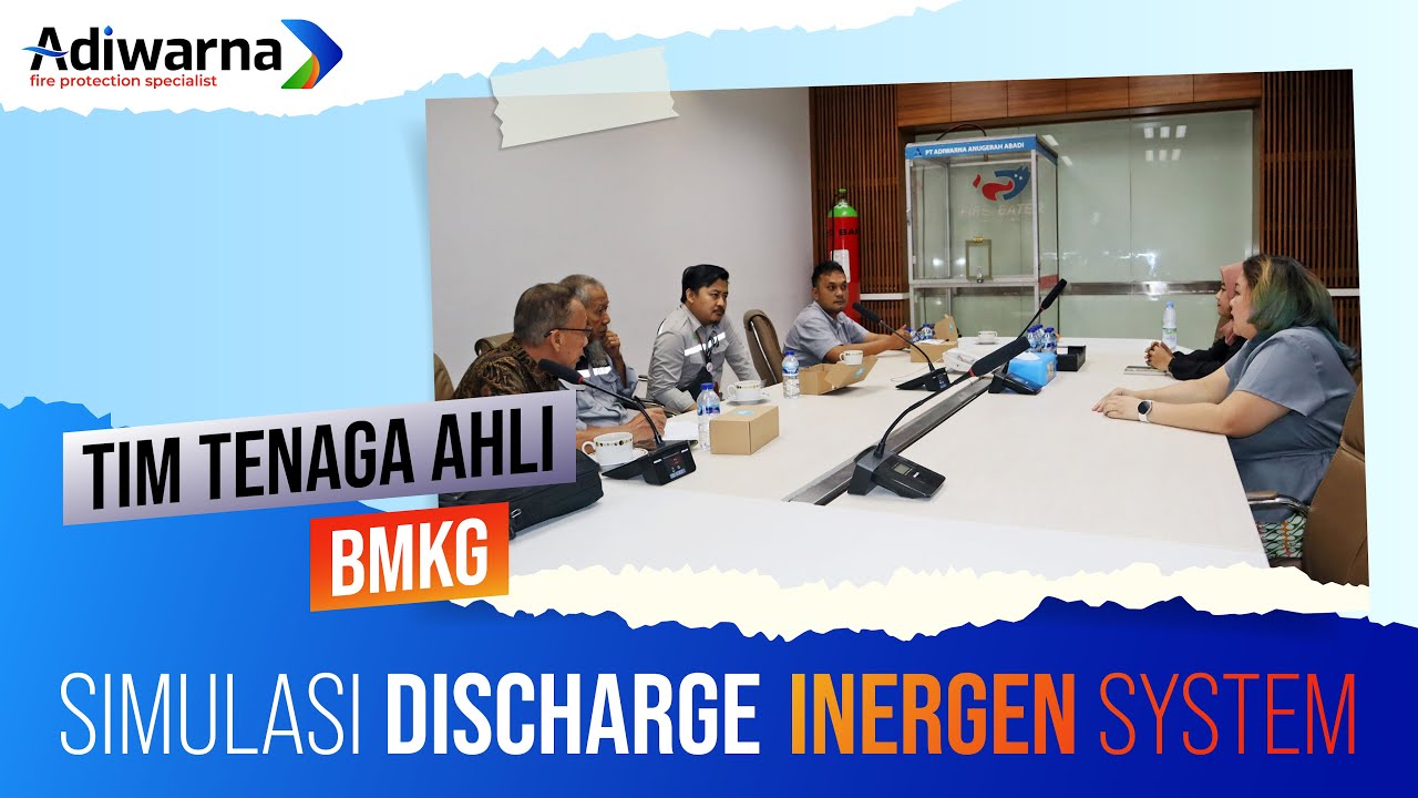 Tim Ahli BMKG Meninjau Efisiensi INERGEN SYSTEM di PT Adiwarna Anugerah Abadi Tbk