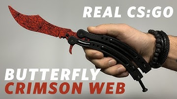 REAL CS:GO KNIVES - Butterfly - Crimson Web - KNIFY