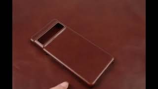 Luxury Oil Wax Genuine Leather Google Pixel Case