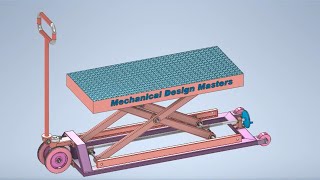 Mechanisms of Lifting Table - Mechanical Mechanisms - Mechanical Principles - Converting Rotational