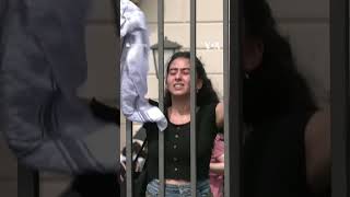 Police remove pro-Palestinian protesters from Germany’s Humboldt University | VOA News #shorts