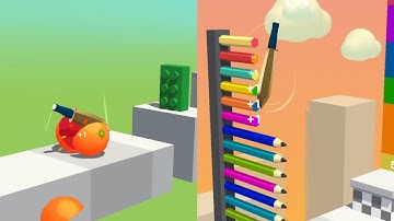 Slice It All Very Satisfying and Relaxing ASMR game Level 165 - 170