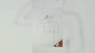 Salute to indian army drawing l easy soft pastel drawing. #shorts #short #KartikeyYadavOfficialArts screenshot 3