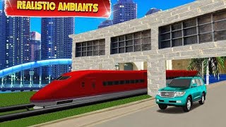 Train Vs Prado Racing 3D for Android Gameplay screenshot 1