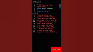 2023 AP Computer Science A MCQ 63 #apcsa #apcs #java #shorts