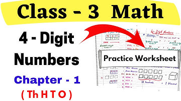 Class 3 Maths Chapter 1| 4-digit numbers for class 3| CBSE Class 3 Math | Maths Numerals for Class 3