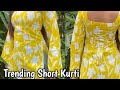 Trending short kurti cutting and stitching video| 32"  size,#shortkurti #kurti