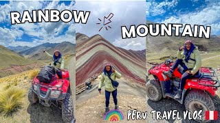 How to hike rainbow mountain in peru 🇵🇪 | atv ride, what you need to know, cusco travel vlog + tips