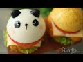 Panda Burger Bun｜貓熊造型汉堡包 | 可爱早餐 (CC ENG)