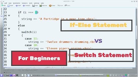 What is If-else statement and Switch Statement and difference between them for beginners.