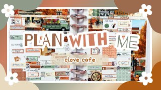 ✩ Monthly Plan With Me: Clove Cafe (Caress Press) || belleplannerco ✩
