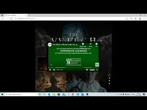 Horror website​ with HTML and JavaScript