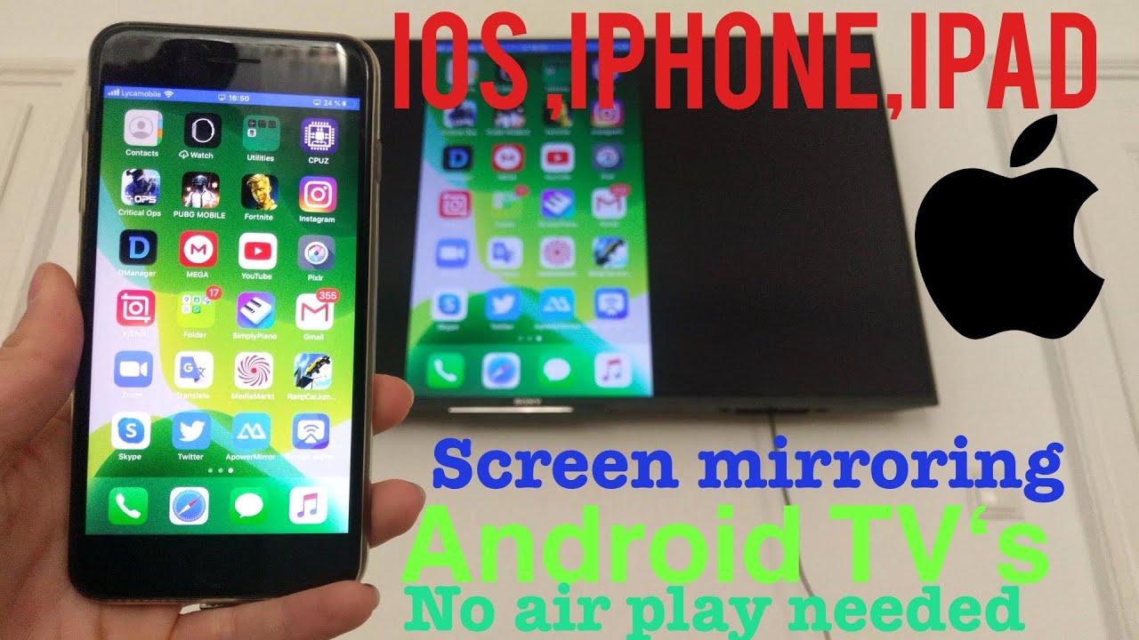 How to Connect iOS/iPhone to Android TV's (No Apple TV Needed) only