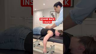 EXTREMELY LOUD AND SATISFYING BACK CRACK!! #asmr #satisfying #osteopath #chiropractic