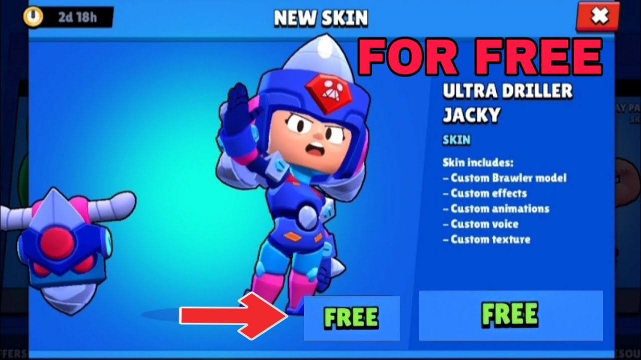Get ULTRA DRILLER JACKY for FREE in Two easy Steps | Brawl ...