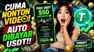 Website Penghasil USDT Gratis Tercepat 2026 | Cuma Nonton Video! Cara menghasilkan uang di internet