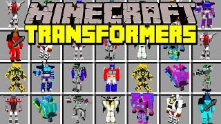 Minecraft TRANSFORMERS MOD! | TRANSFORM INTO TRANSFORMERS, FIGHT, FLY, & MORE! | Modded Mini-Game