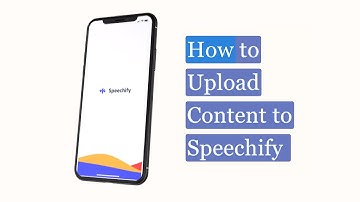 Speechify | How to Upload Content
