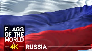 Флаг России и Государственный гимн России в 4K - Flag of Russia and Russian National Anthem in 4K