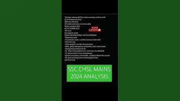 SSC CHSL MAINS GS ANALYSIS 😊😊 |||| #ssc #sscchsl #ssccgl #motivation #analysis #viralvideo #shorts