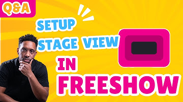 FreeShow Vragen en Antwoorden - Podiumweergave instellen #propresenter #freeshow #mediaministry