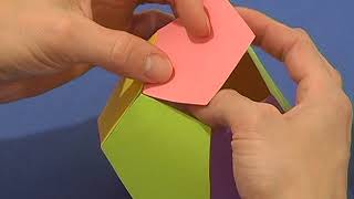 How to make platonic solids out of paper