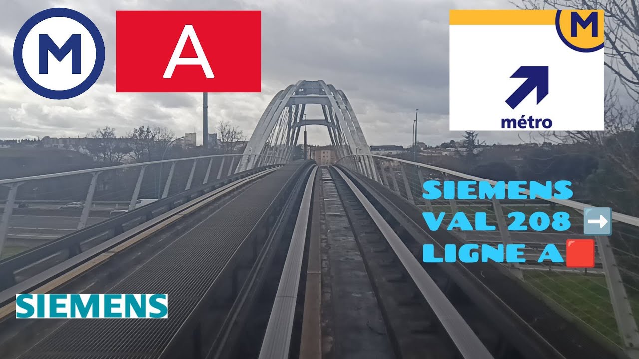 TISSÉO TRAJET SOUND🔊SUR LA LIGNE A🟥 ENTRE BALMA GRAMONT ET ARÈNE VIA JEAN JAURÈS EN SIEMENS VAL208 