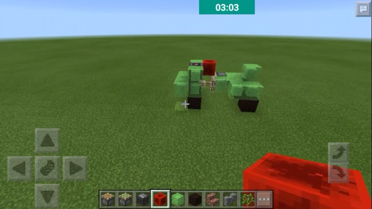 Minecraft PE : Cara membuat mobil yang bisa bergerak (no 