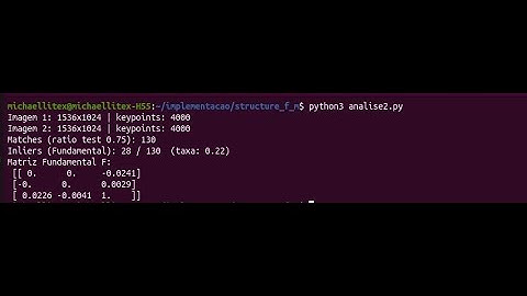Programa Inicial do Structure From Motion