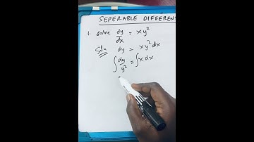 Seperable Differential Equations in 33seconds😊. P1. #differential #differentialequation #calculus
