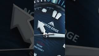 NORTH EDGE 2025 New TRITON Solar Powered Dive Watch Men Luxury