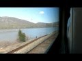 Metro-North train ride from New York Grand Central to Poughkeepsie. Hudson Line.