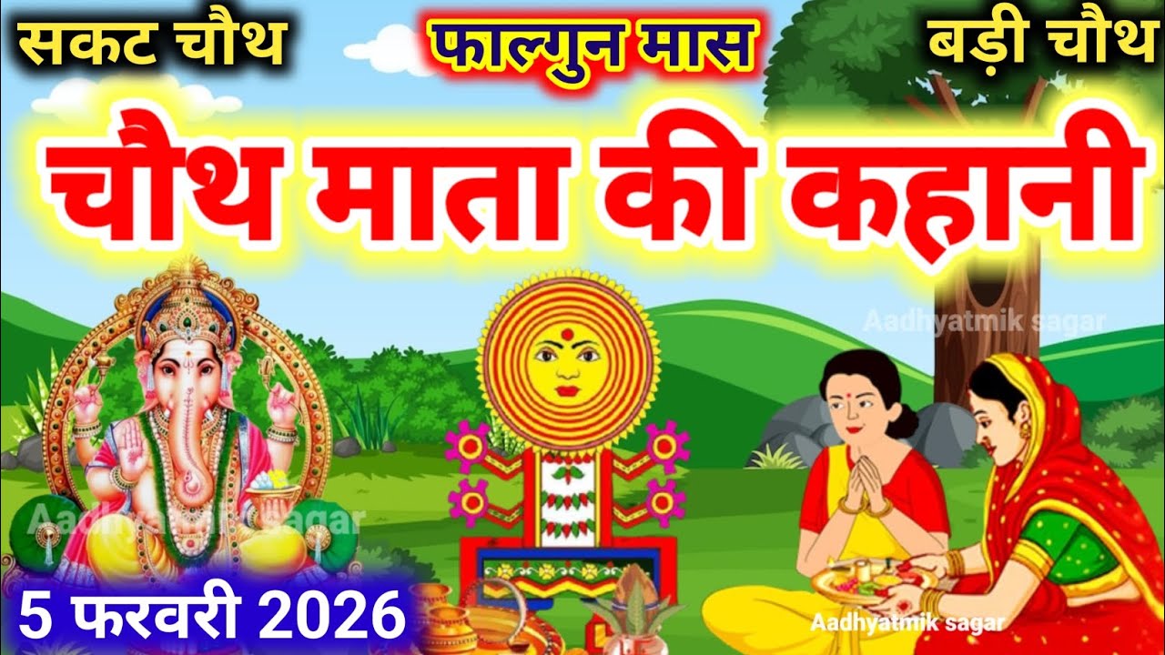 फाल्गुन मास चौथ माता की कथा |Chauth Mata Ki Kahani | संकट चौथ की कथा | Chauth Mata ki Katha