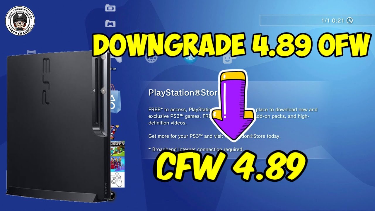 Downgrade Ps3 4.89 OFW ke 4.89 CFW Terbaru 2022 
