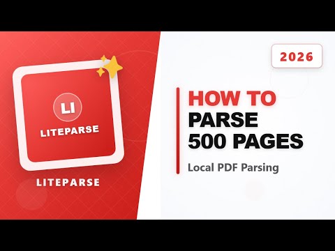 How to Parse 500 PDF Pages in 2 Seconds Locally with LiteParse
