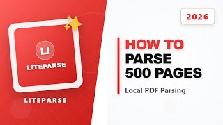 How to Parse 500 PDF Pages in 2 Seconds Locally with LiteParse