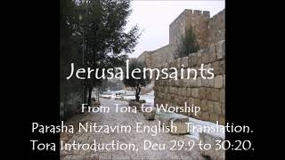 Parasha Nitzavim English Translated Message, LeTalmideyi YSHUA. Torah Introduction.