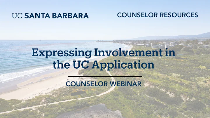 Expressing Involvement in the UC Application