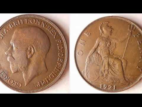 GB 1921 ONE PENNY Coin WORTH? Georgivs V