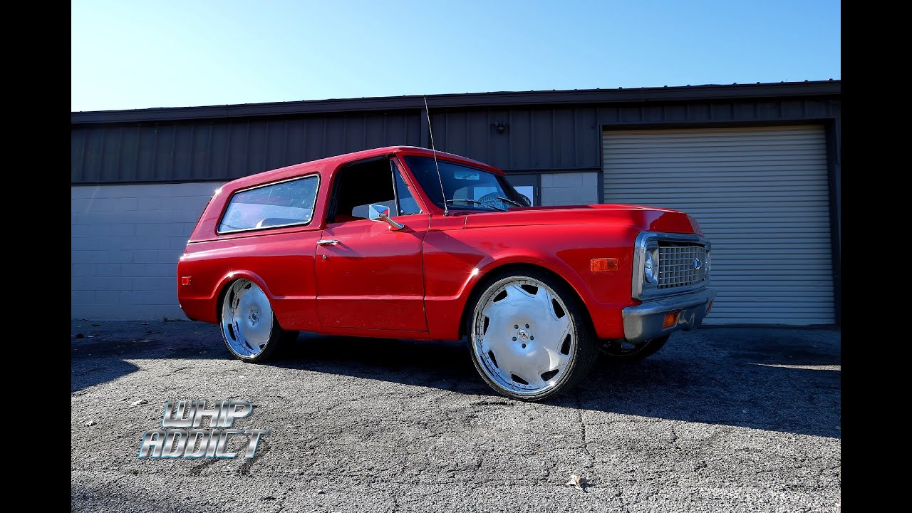 Whipaddict 71 Chevy K5 Blazer Build Full Interior Car Audio Amani Forged 26s Street Sin Design