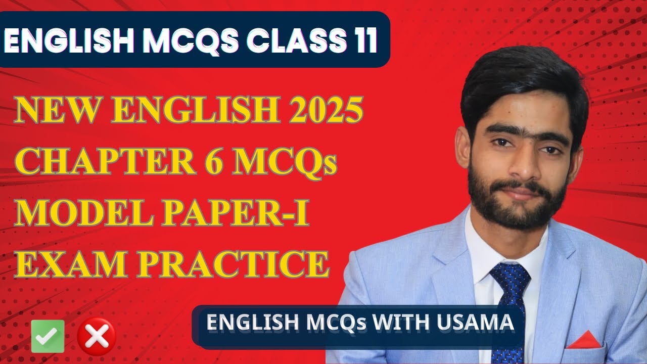 English MCQs for Class 11 | Vocabulary | Missing Info | Forms of Verbs | English MCQs with Usama