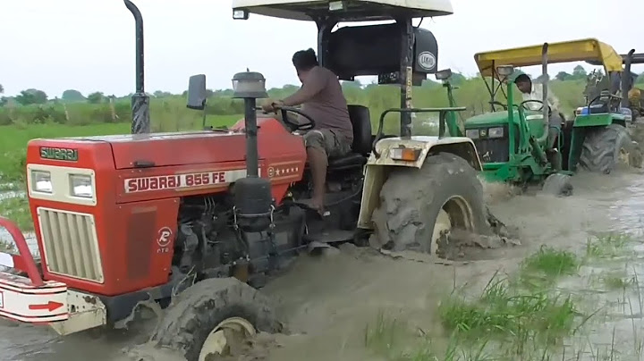 3 Tractors Pulling New Holland 3630 Stuck in Mud Swaraj 855 Fe John Deere Mahindra