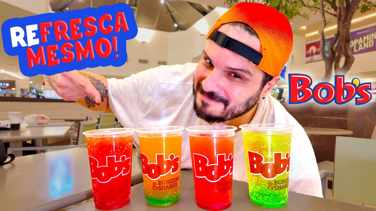 PROVANDO TODOS OS BOB'S REFRES do BOB'S - QUAL É O MELHOR?