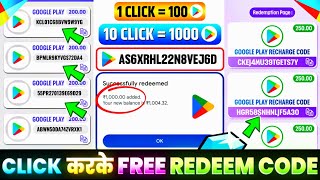 FREE REDEEM CODES INSTANT 🤩 | 250 REDEEM CODE FREE | HOW TO GET GOOGLE PLAY STORE REDEEM CODES FREE screenshot 2