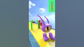 Help Build a Queen Run Challenge With Jax Funny Animation #shorts