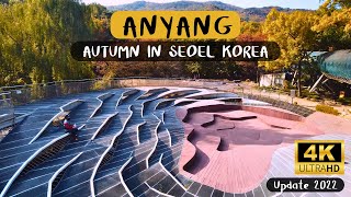 4K UHD 🇰🇷 | Anyang Art Park walk tour - Seoul walker Autumn in south korea Street walk 2022